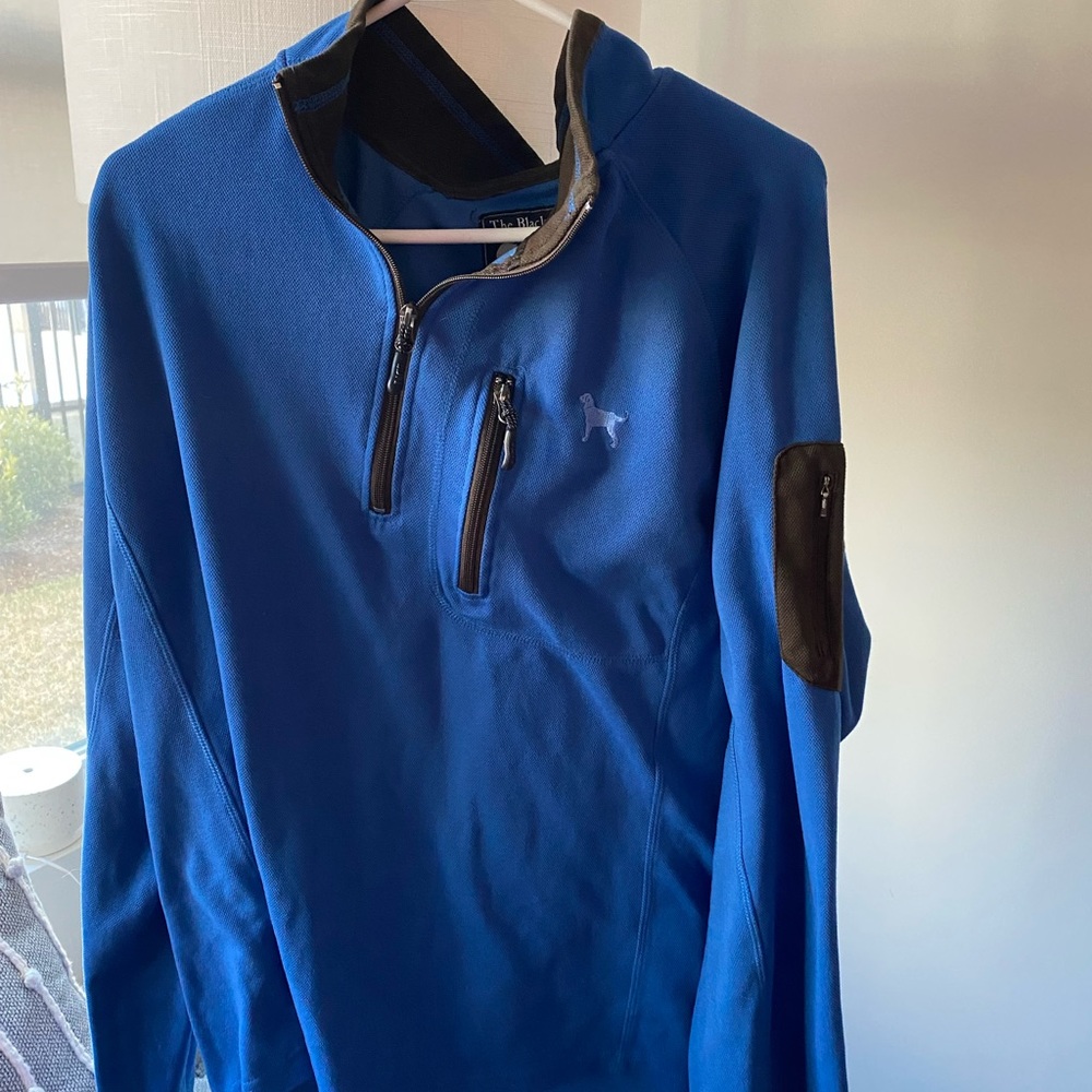 Men’s XL Black Dog Quarter zip LIKE NEW